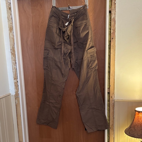 Denver Hayes Pants - Denver Hayes Brown Wide Leg Pants